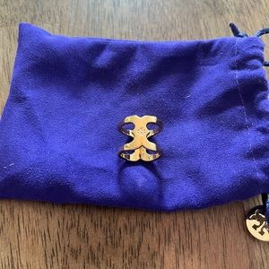 Tory Burch Gemini Ring - Gold. Size 6.